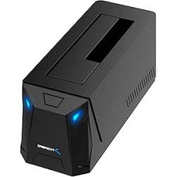 Sabrent Docking station per dischi rigidi USB-C; 10 Gbps senza strumento per SSD e HDD SATA da 2,5"/3,5", supporta dischi da 20T