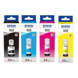 Epson EcoTank 104 - 65 ml - giallo - originale - serbatoio inchiostro - per EcoTank ET-2710, 2711, 2712, 2714, 2715, 2720, 2721,