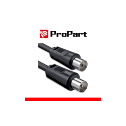 Connettore per antenna TV Propart - Cavo antenna TV IEC 2.5m SP-PR 90° nero