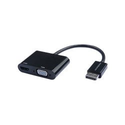 Mediacom - Adattatore DisplayPort - DisplayPort (M) a HD-15 (VGA), HDMI (F) - DisplayPort 1.2