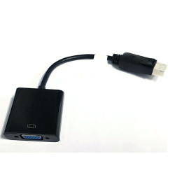 Cavo Adattatore Adj da DisplayPort a VGA, M-F, 0.15 M - Colore Nero