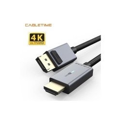 MACH Power Display Port a HDMI 4k/30Hz Cable, nero, 1.8m