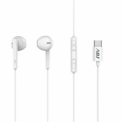 ADJ - Auricolari di tipo In-Ear JENA con microfono type-c ideali per smartphone e tablet; bianco