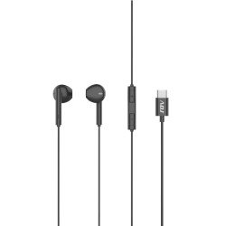 ADJ - Auricolari di tipo In-Ear JENA con microfono type-c ideali per smartphone e tablet; nero
