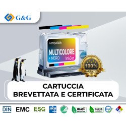G&G Kit Cartuccia Inkjet compatibile Brother LC-422XL Multipack resa 7.500pg equivalente LC422XLVAL colore Nero/Ciano/Magenta/Gi
