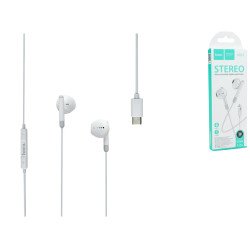 Hoco - Auricolari con Microfono con Filo Connettore USB-C - Bianco
